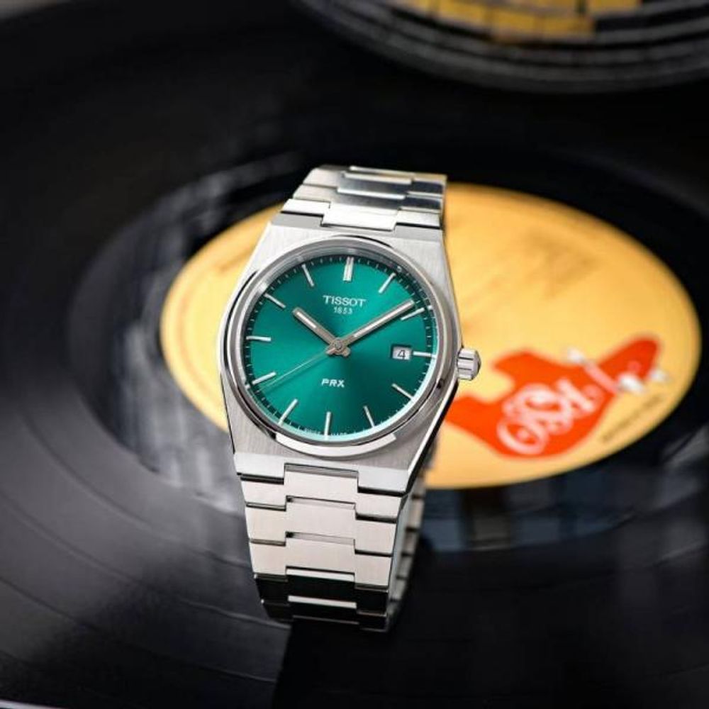 Tissoo_t 1853 Prx Powermatic Quartz silver green plan
