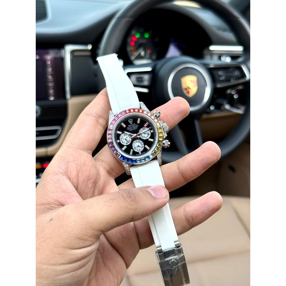 Rolex Cosmograph Daytona Rainbow White Silver