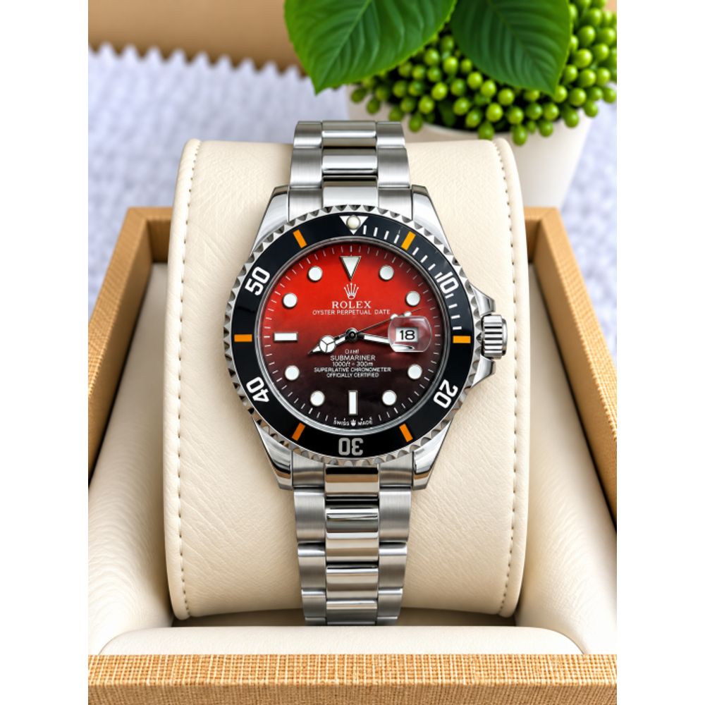 ROLLEX SUBMARINE SILVER RED DIAL  AT291
