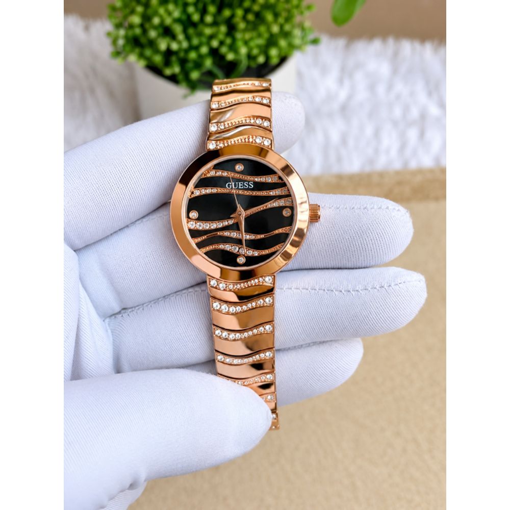 Guess Women Copper Black Dial AT518