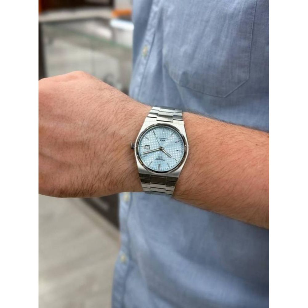 Tissoo_t 1853 Prx Automatic Top Quality Silver-SkyBlue