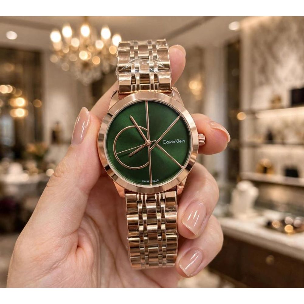 CALVIN KLINE ROSE-GREEN WATCH FOR HER 1092