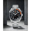 OMEGG_A Seamaster Planet Ocean 600M Co-Axial Chronograph plan silver Black Orange.