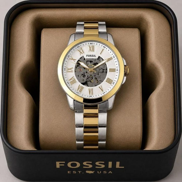 Fossiil Grant Automatic (Back open) AAA Stainless Steel