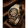 Michael_l Kors Lexington Automatic Skeleton 2Ton-Gold-Black