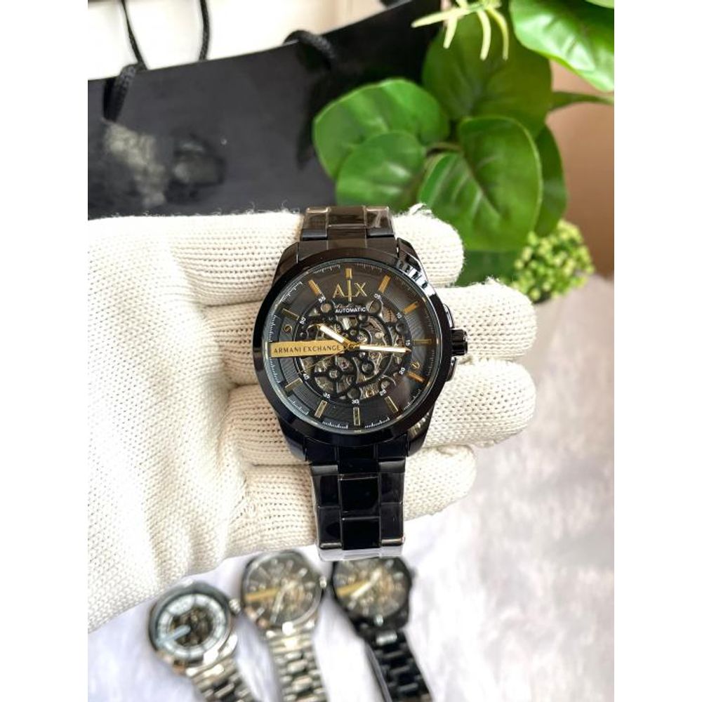 ARRWA%! EXCHAGE  HAMPTON AUTOMATIC BLACK GOLD AT455