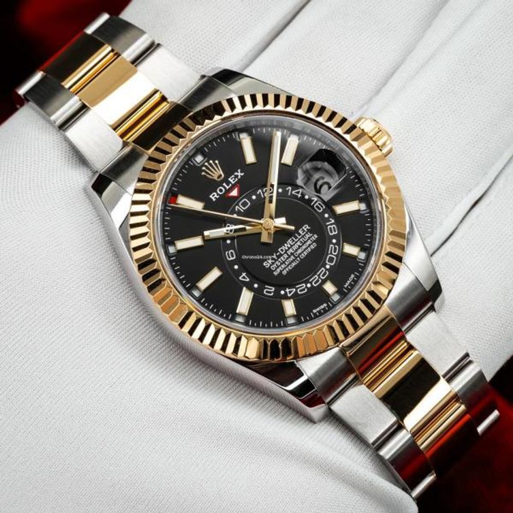 ROLLEX SKY DWELLER SWISS MOVEMENT WORKING LIKE AUTO 328
