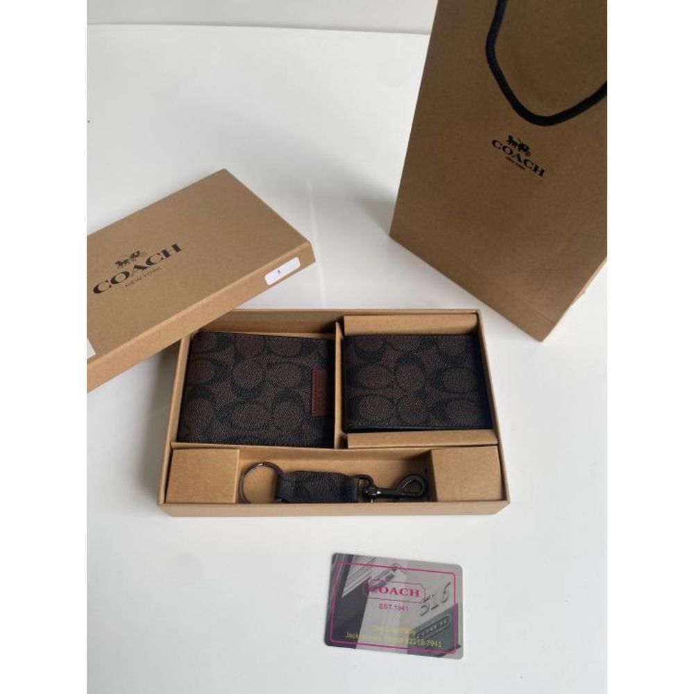 Coatch Premium Wallet combo wid og box & accessories