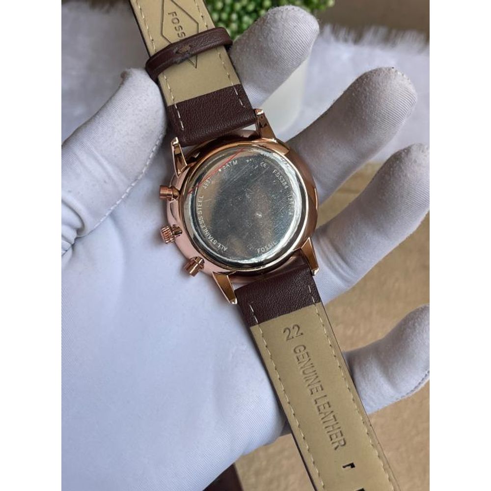Fosil Neutra Chrono Brown Green Dial AT403