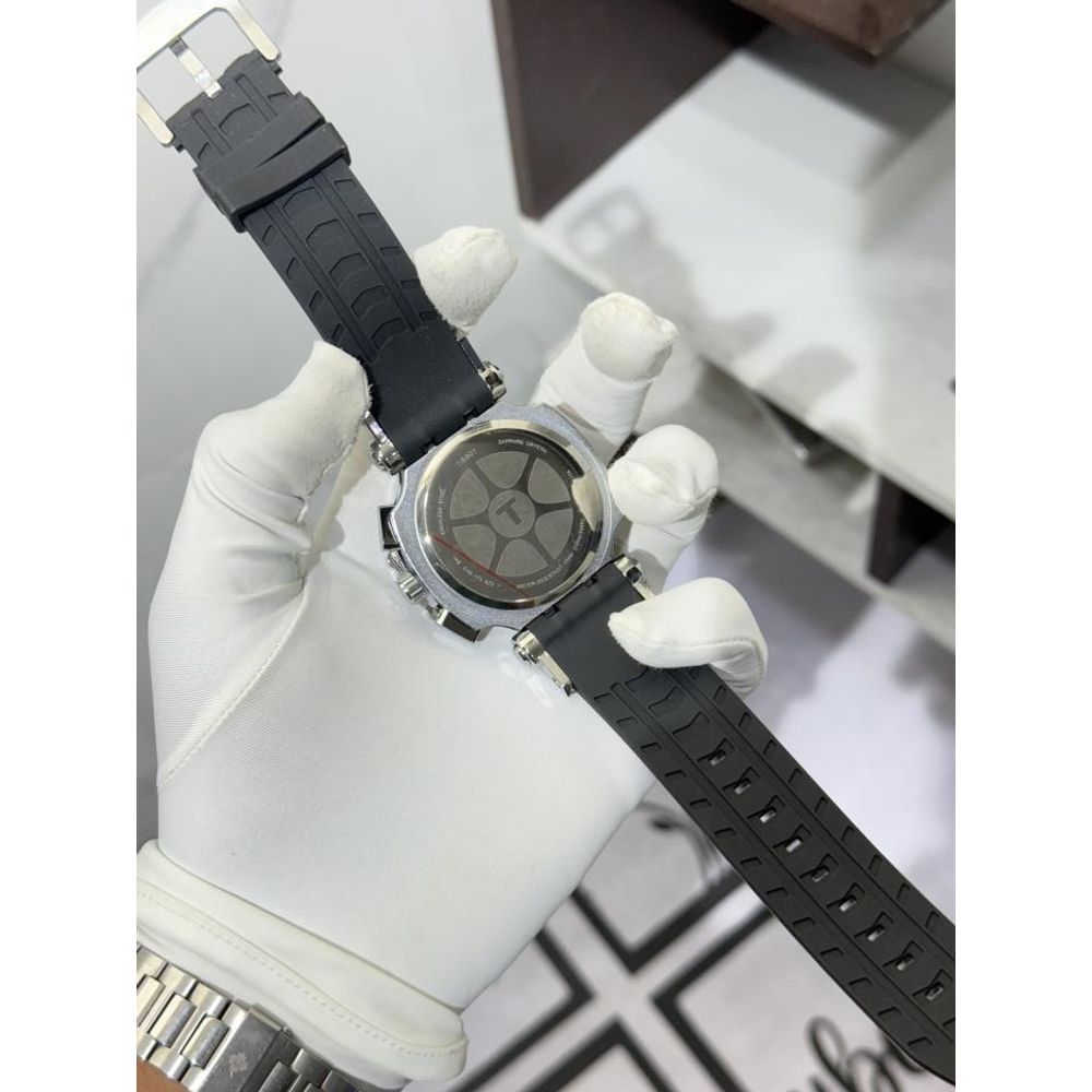 TISOT T RACE CHRONOGRAPH BLACK SILVER 1142