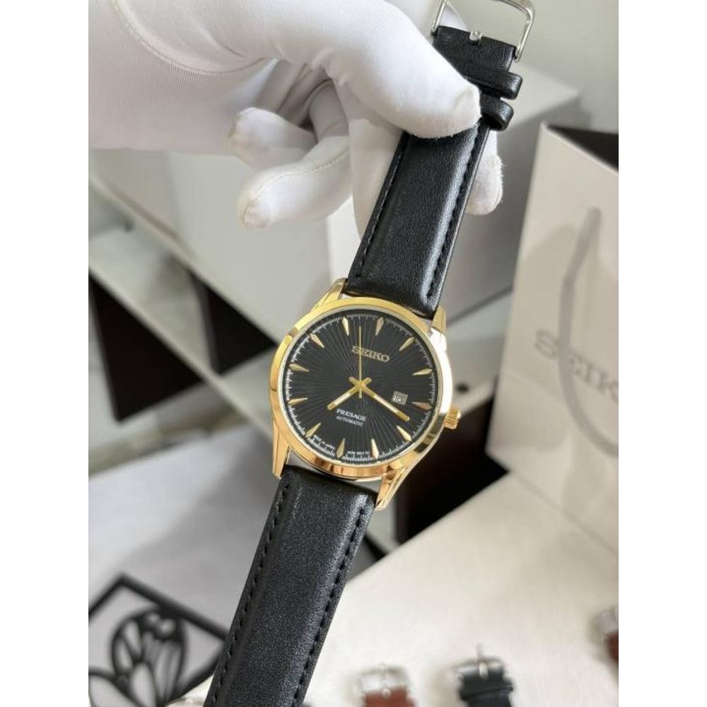 SEIK O PRESAGE LEATHER QUARTZ 935