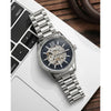 Michael_l Kors Lexington Automatic Skeleton Silver-Black