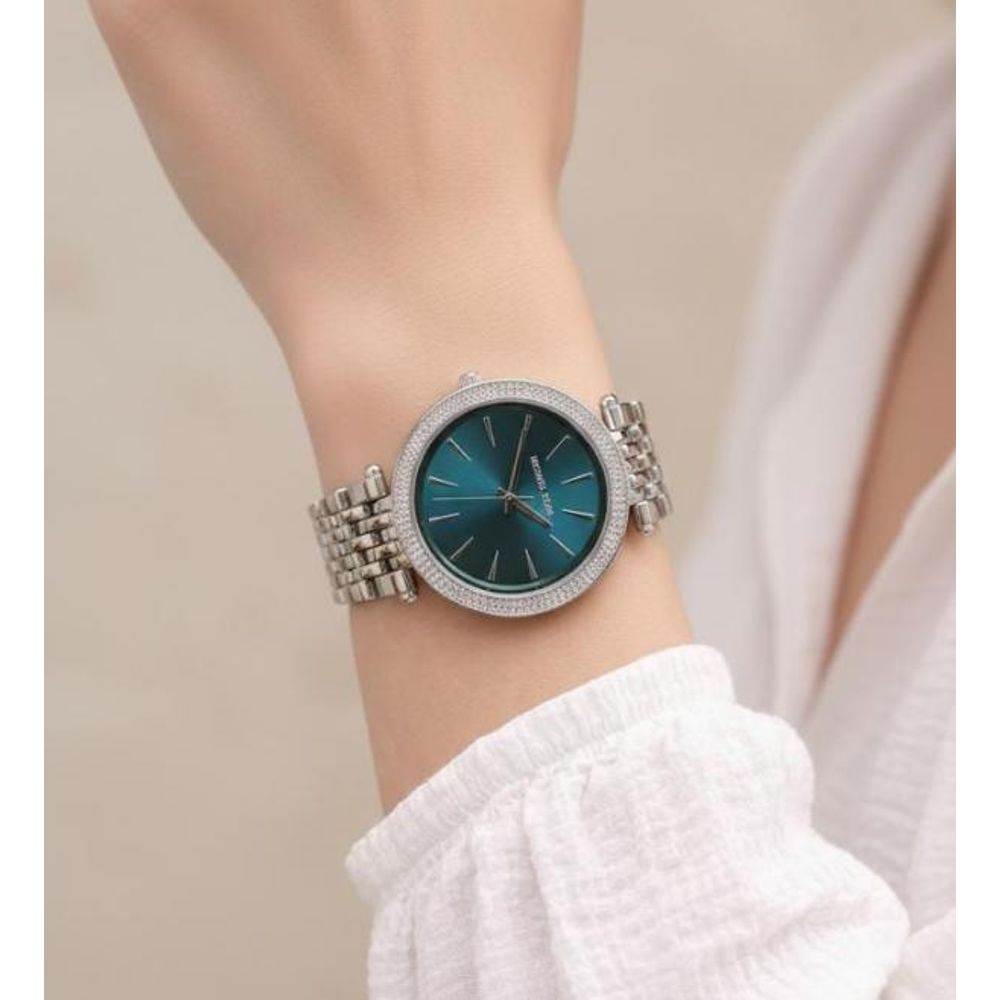 Michael_l Kors Darci Silver Green