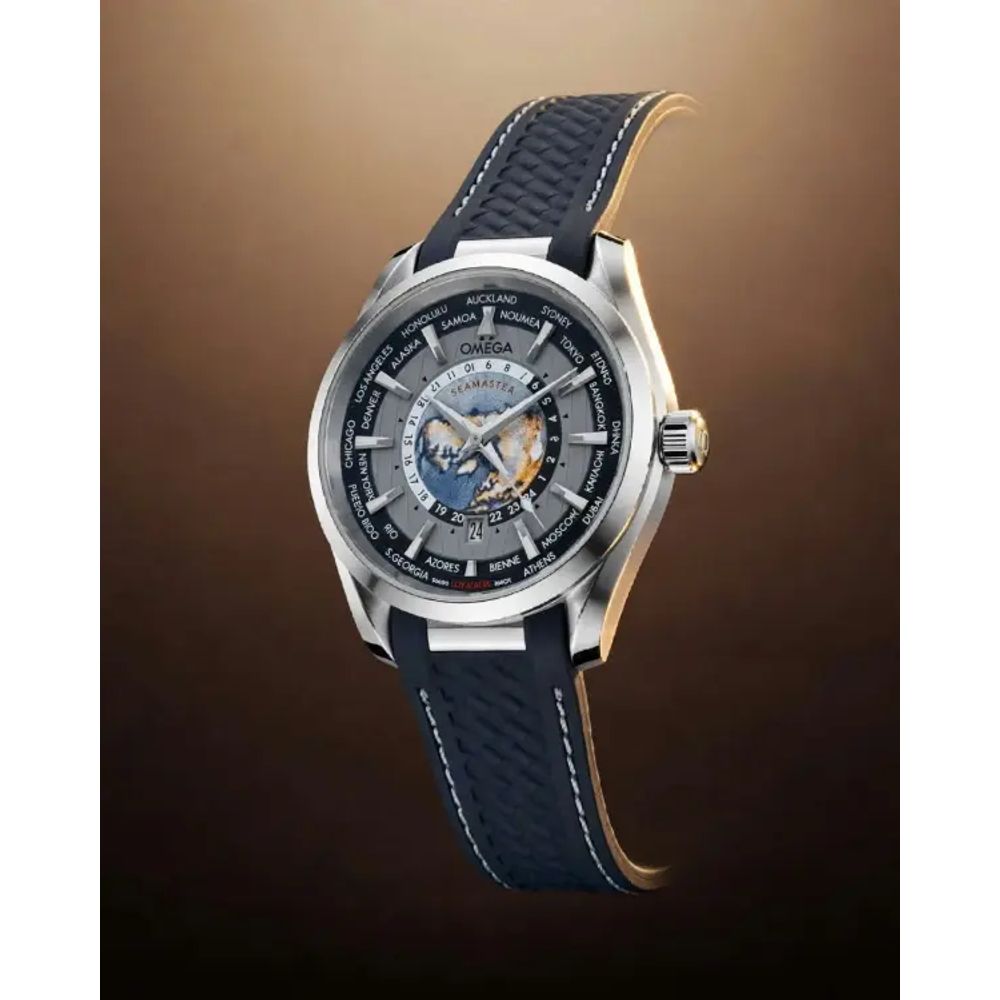 Omegha Seamaster Aqua Terra 150M Quartz World Map