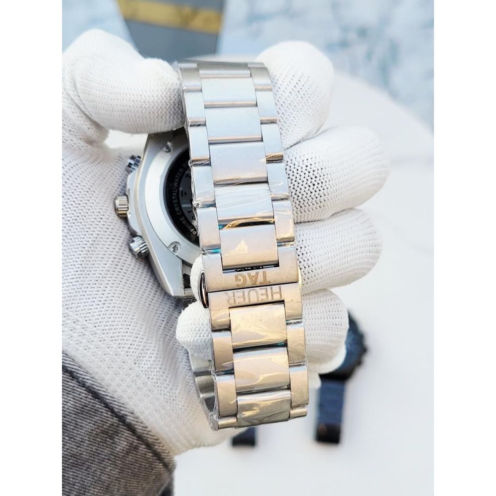 Tagg Heue Carrera CR7 CAL 1887 SILVER BLACK AT374