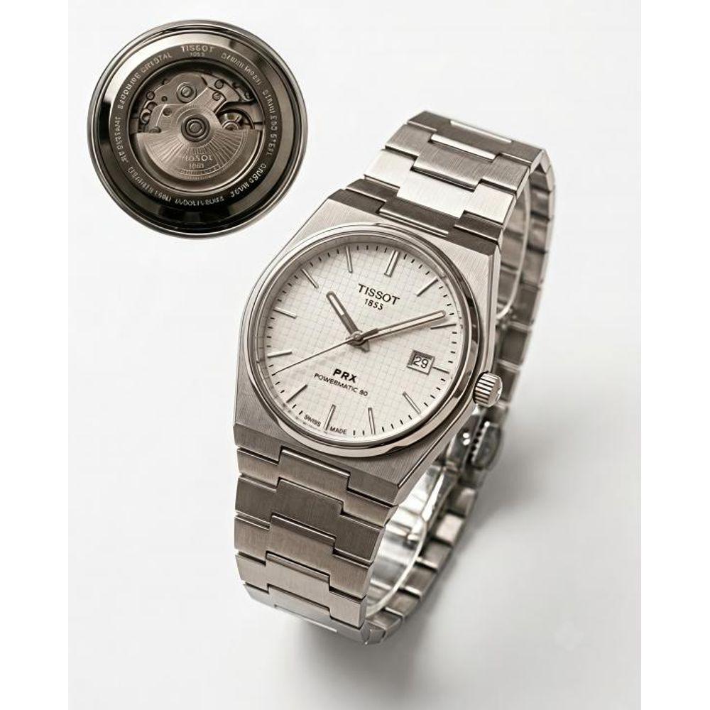 Tissoo_t 1853 Prx Automatic Top Quality silver white