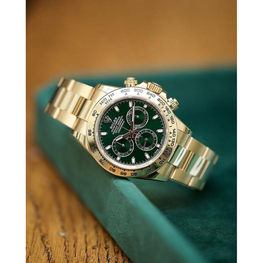 Rolee_x Oyster Perpetual Daytona Chosmograph Gold-Green