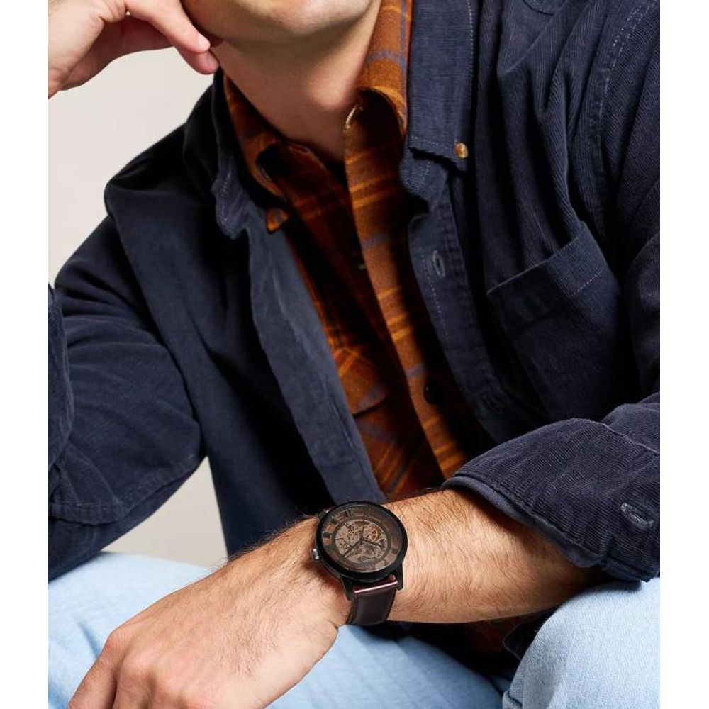 Fossii_l Townsman Brown-Black Automatic