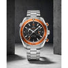 OMEGG_A Seamaster Planet Ocean 600M Co-Axial Chronograph 007 silver Black orange.