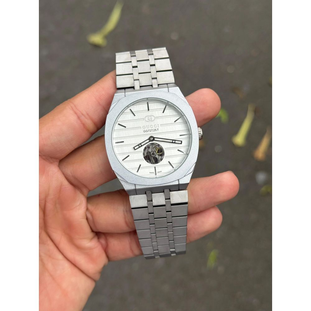 Gucci Tourbillon Automatic Silver white