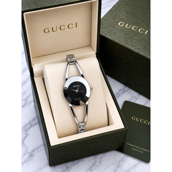 Guchi Women S9051 SILVER BLACK AT357