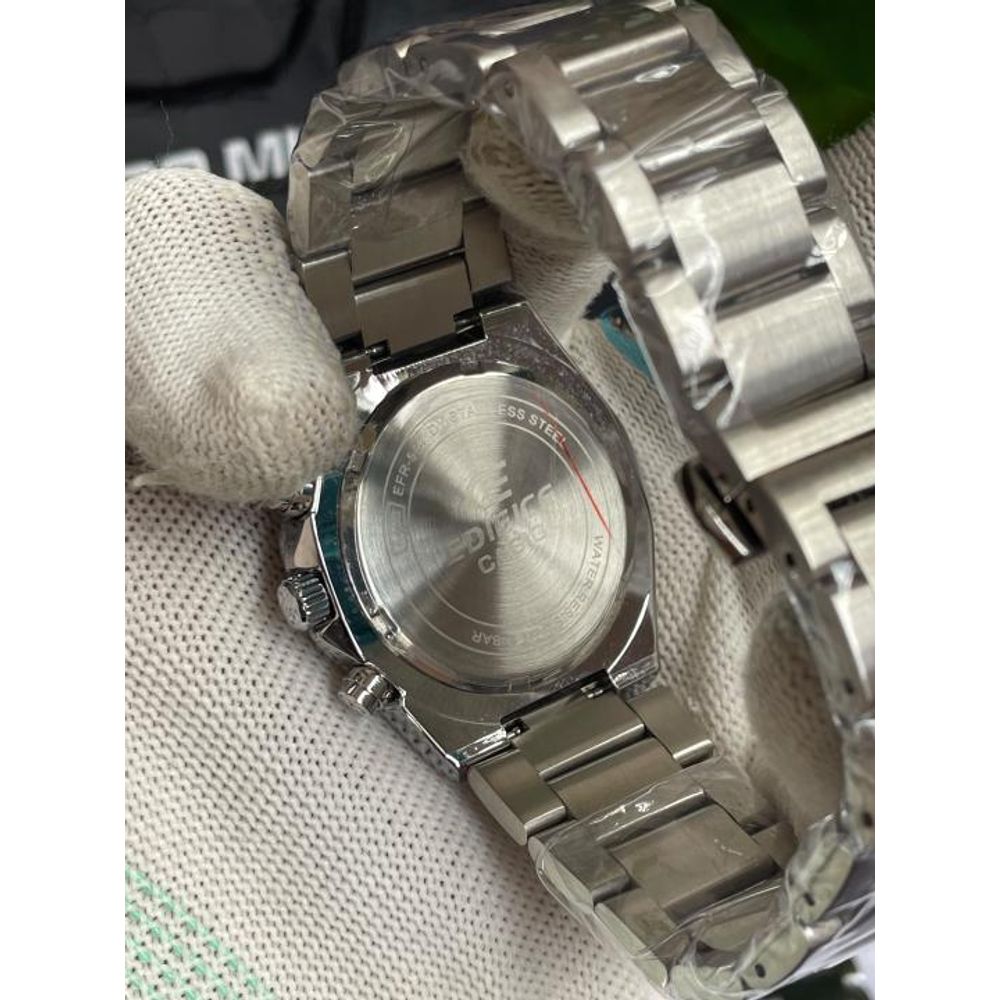 Casio Edifice 640D Silver Ice Blue Dial AT443