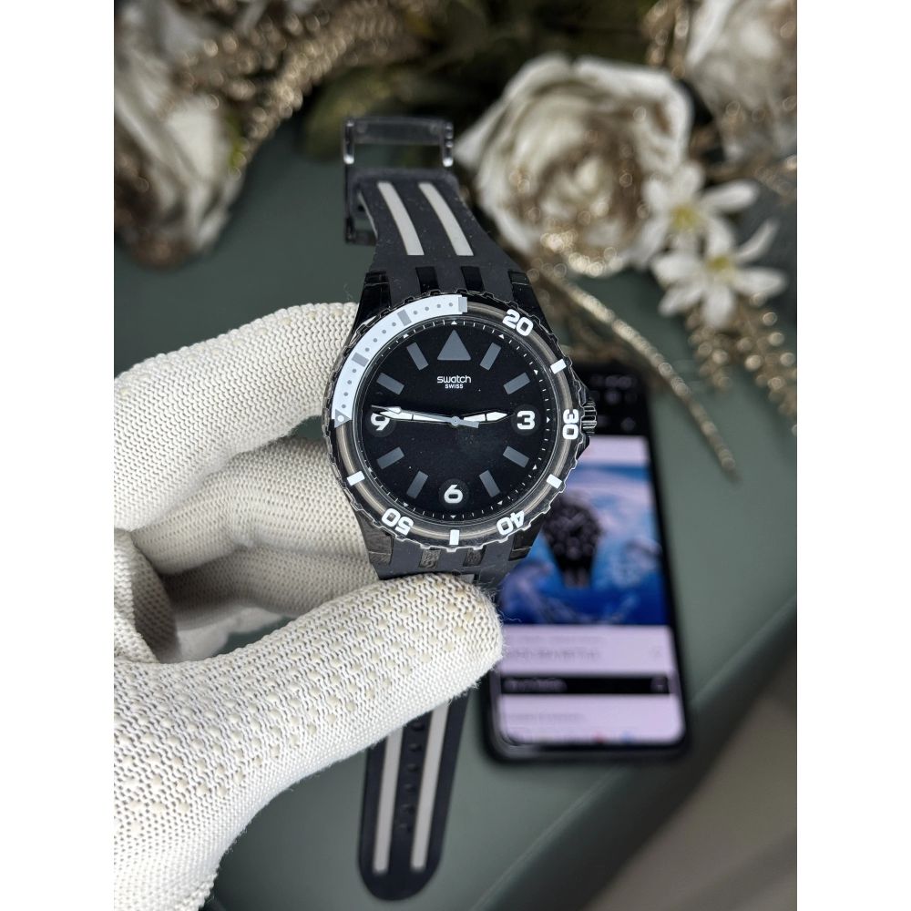 Swatch Sea Nettle Black Premium Quartz Watch