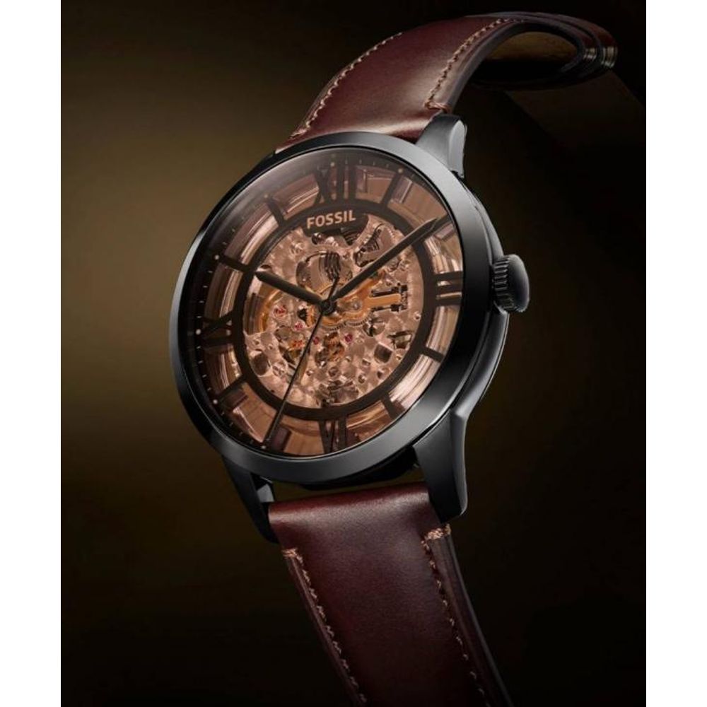 Fossii_l Townsman Brown-Black Automatic