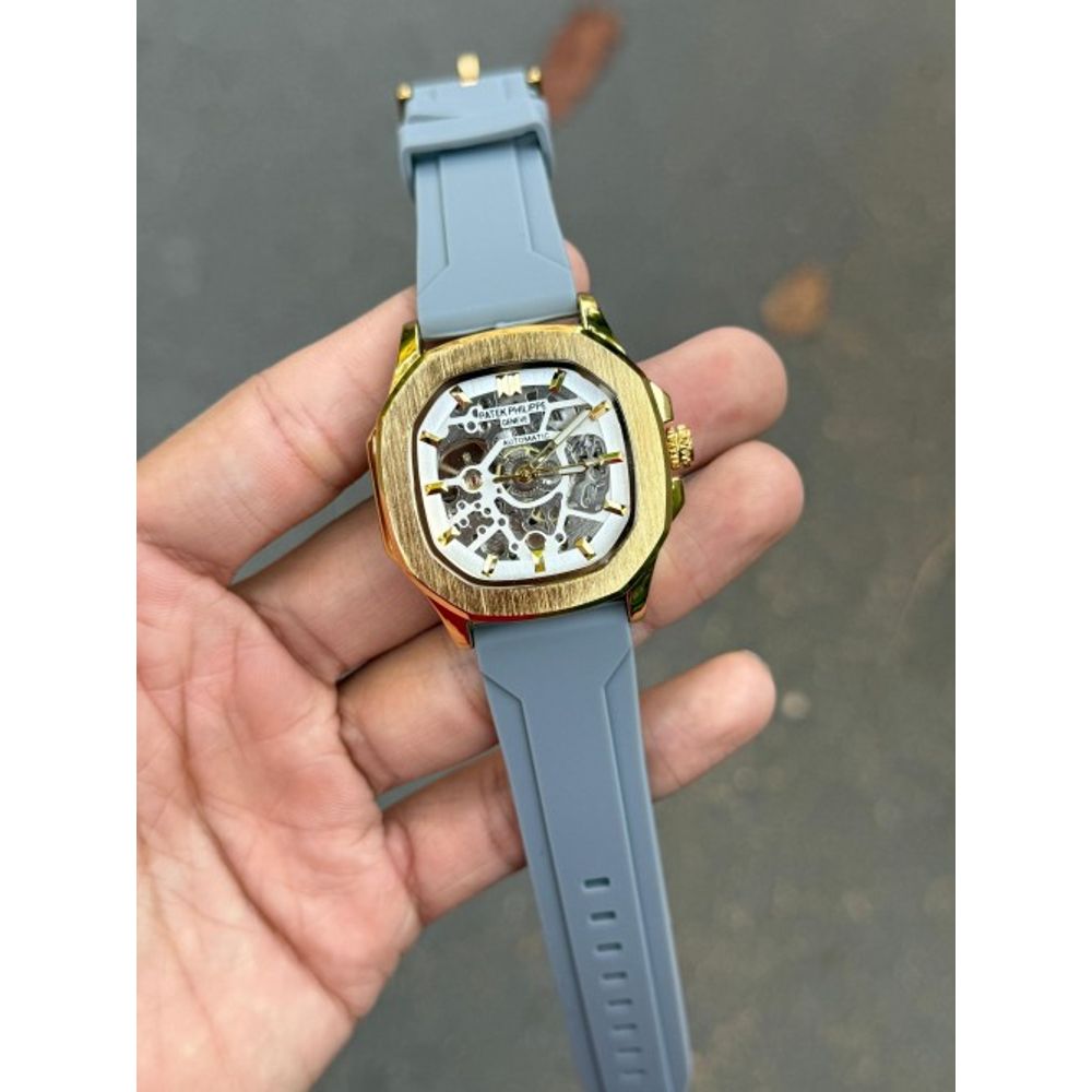 Patek Phillep e Skeleton Automatic Silicone