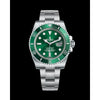 ROLLEX SUBMARINER SILVER GREEN ZR HVY 35