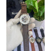 Tommyy  Hilfiger Automatic Leather Belt Brown White Dial AT143