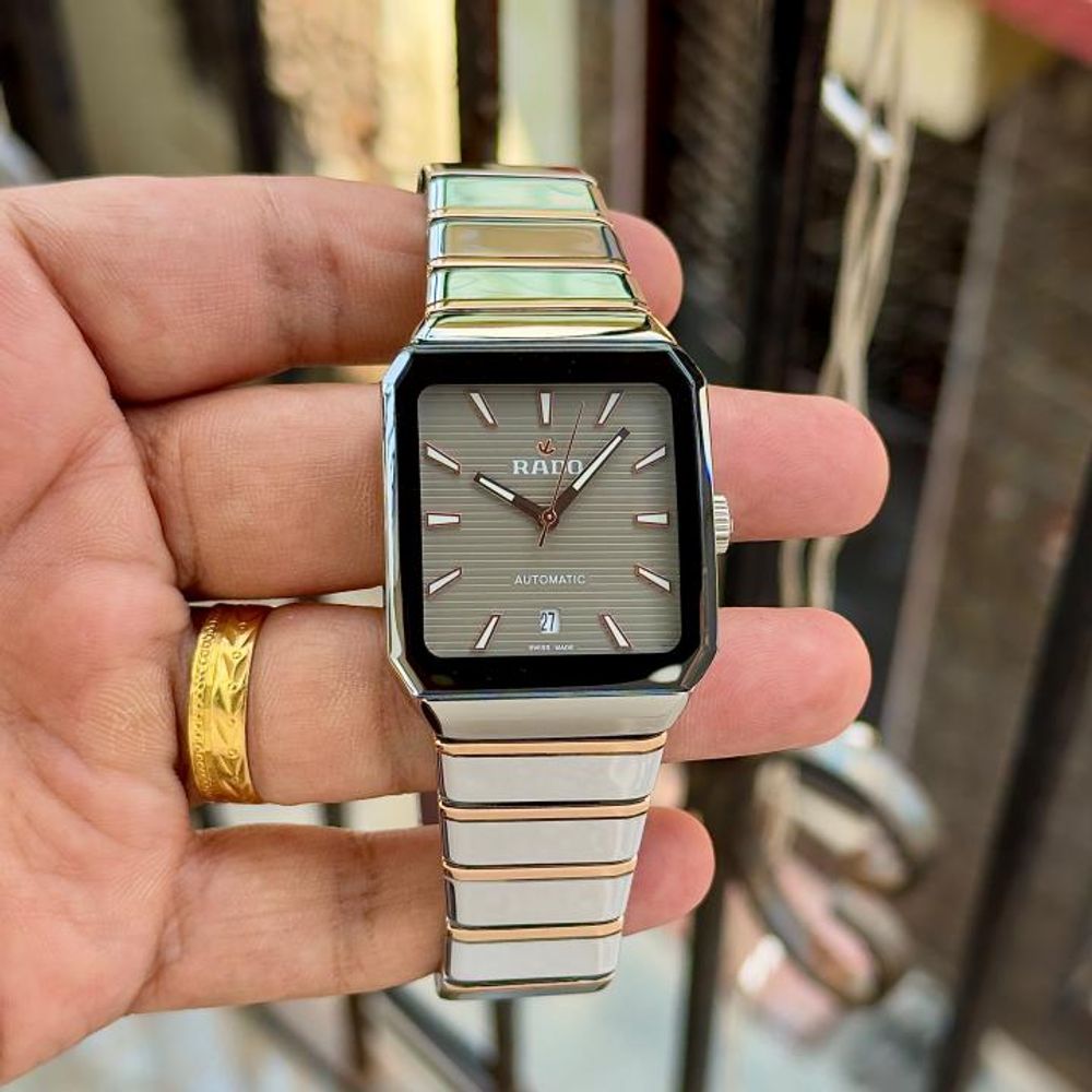 Raddo Anatom Automatic High-Tech Ceramic Watch 2 ton  silver copper gray