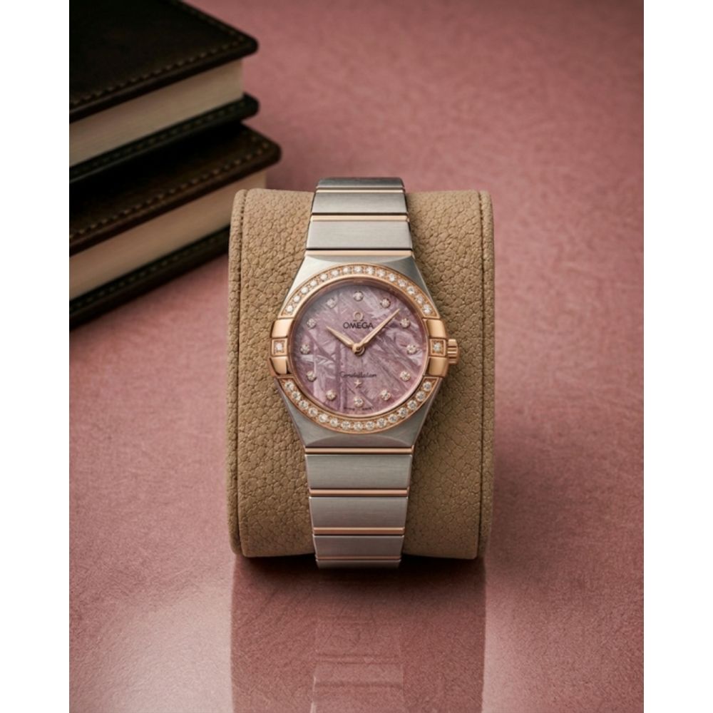 Omeg_ga Constellation Quartz luxury watch dimond