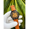 FOSIL TOWNSMAN C AUTOMATIC ORANGE BROWN LEATHER BELT AT165