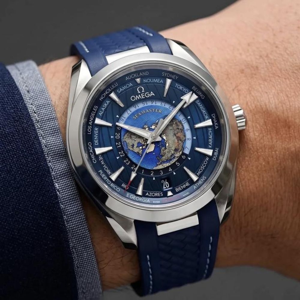 Omegha Seamaster Aqua terra Worldtimer Automatic ( Open back) AAA