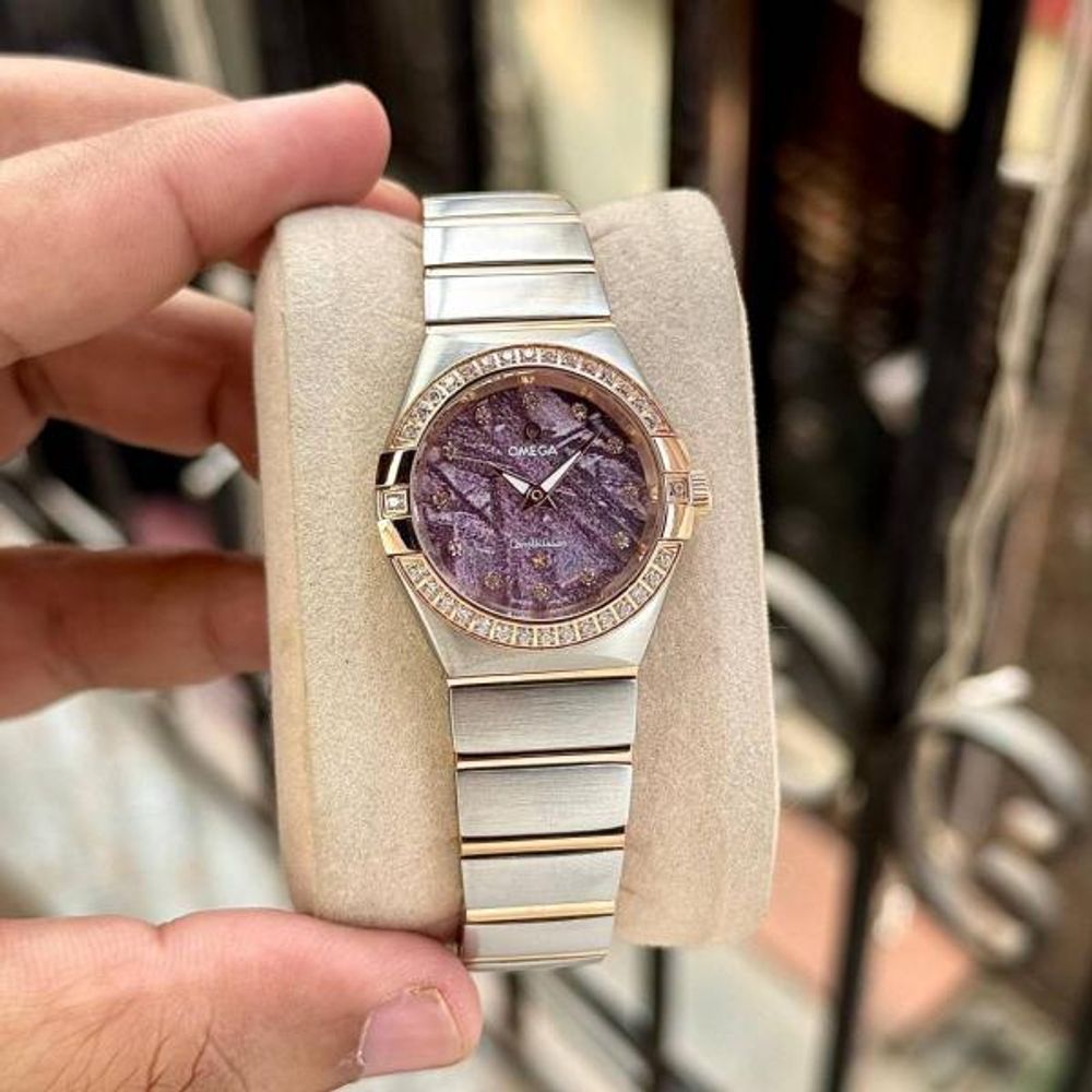 Omeg_ga Constellation Quartz luxury watch dimond