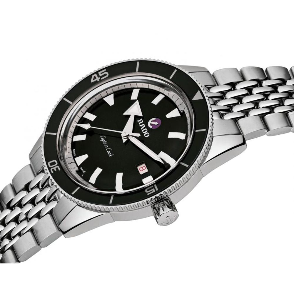 Raddo Captain Cook Automatic watch silver Black
