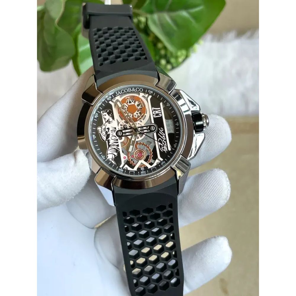Jacob CR7 Cristiano Ronauldo Silver Black AT486
