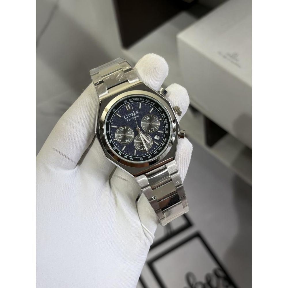 CITIZE N ECODRIVE ZENSHIN SILVER BLUE 430