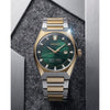 King Seiko Vanac  Two Tone Black Green Dial