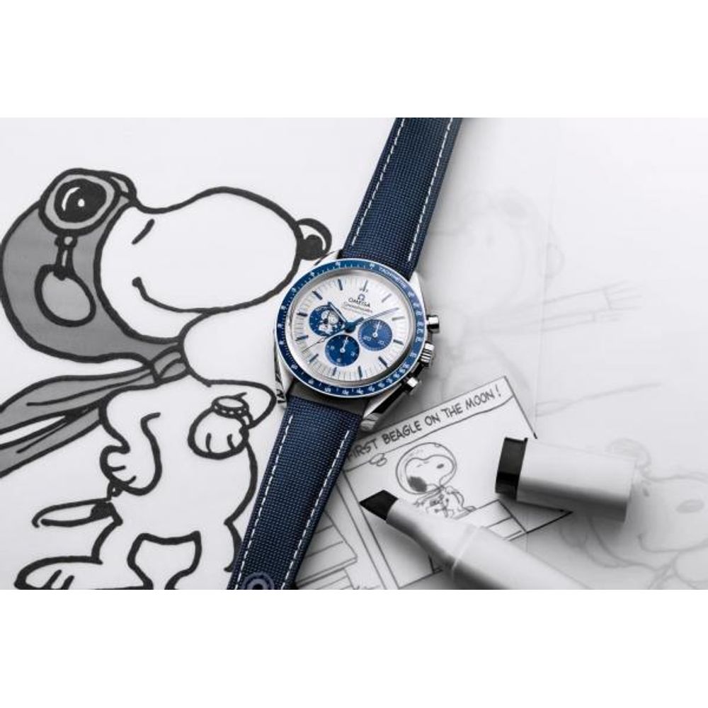 Omegha Speedmaster Silver Snoopy Award Edition as part of his luxury timepieces collection