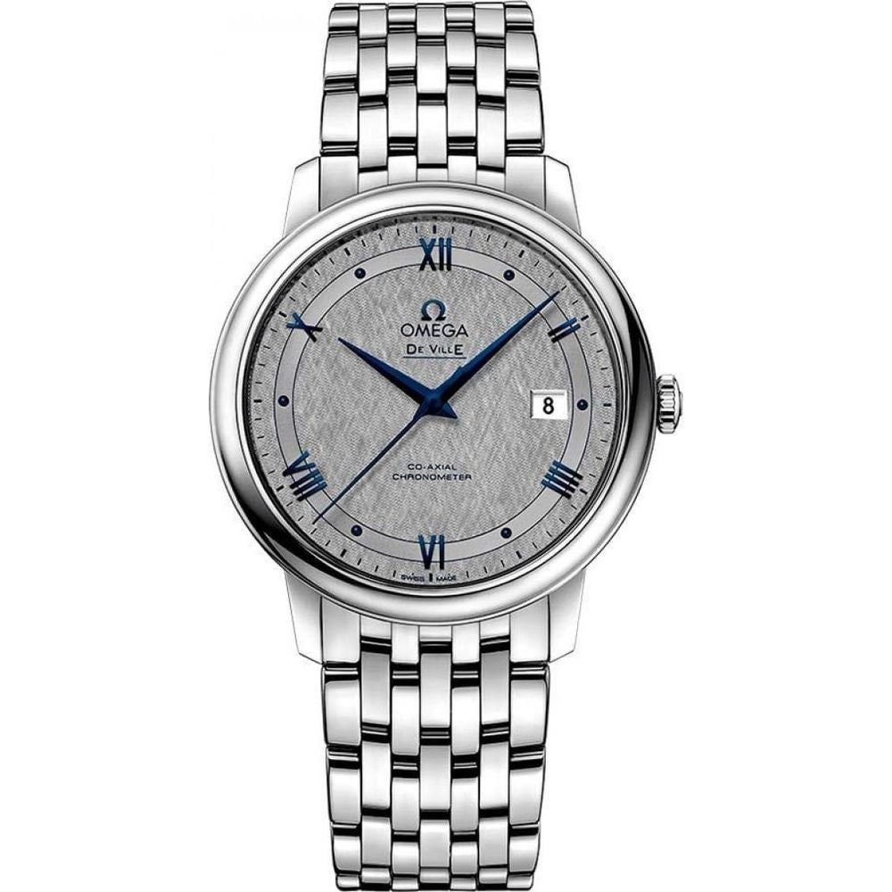 Omegga De Ville Prestige Co-Axial Chronometer Multi-Row Silver Grey Dial (161)