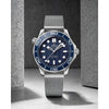 Omegg_a Seamaster Diver 300 Automatic silver blue