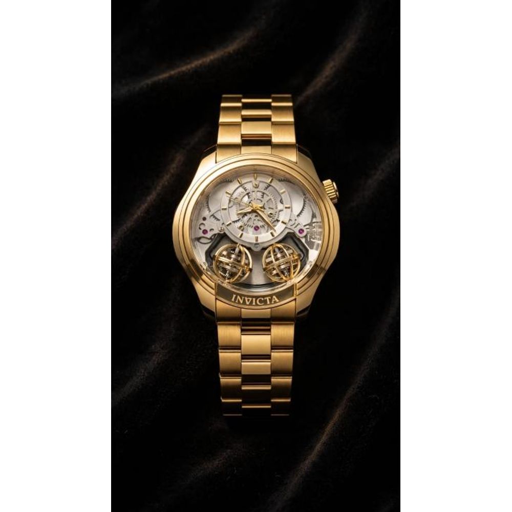 INVICTA TWIN AXIS SPECIALITY QUARTZ STORE GOLD WHITE 1107