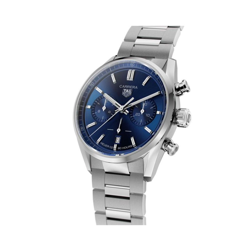 TAG Heuuer Carrera Chronograph silver blue