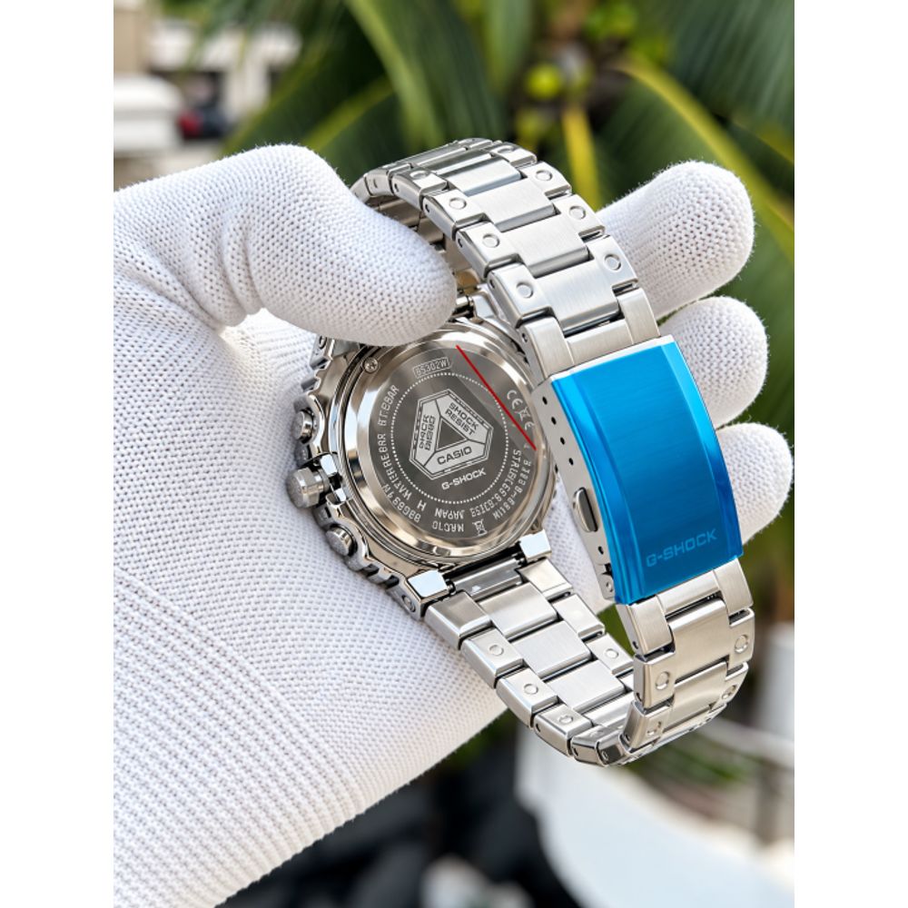 Casio G-Shock 2100 Chronograph A Silver Black Dial AT442
