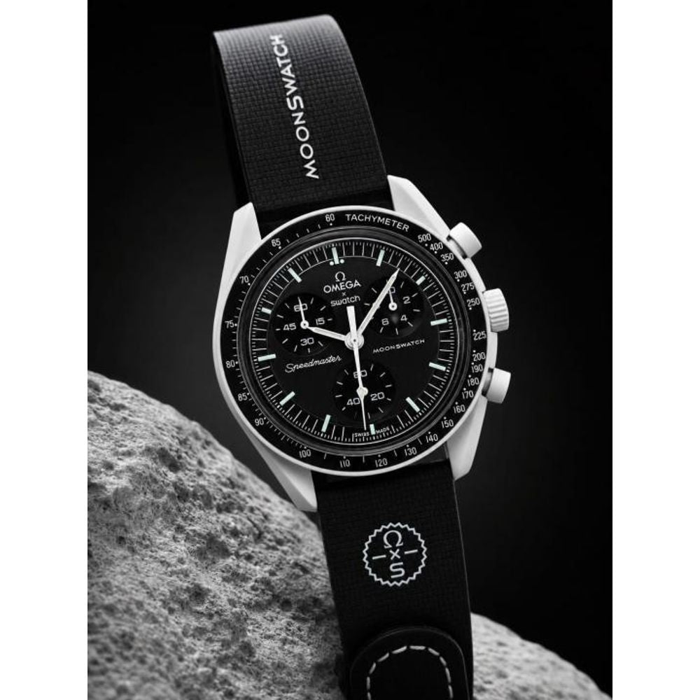 OMEGGA X SWATCCH RUBBER STRAP METAL HEAVY QUALITY 789