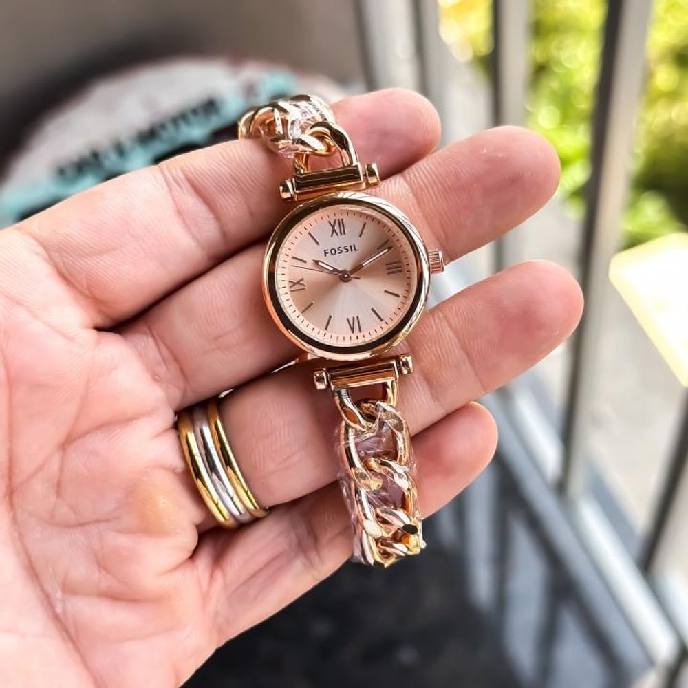 FOSIL LADIES FULL ROSE GOLD LADIESWACH