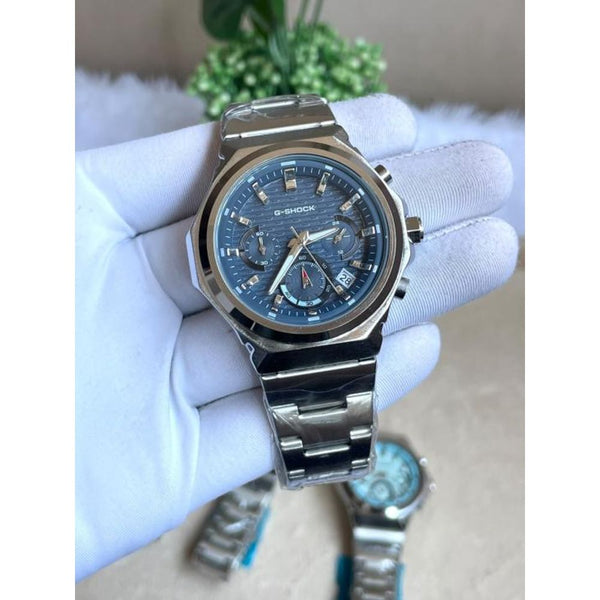 Casio G-Shock G-Steel Silver Blue Dial AT494