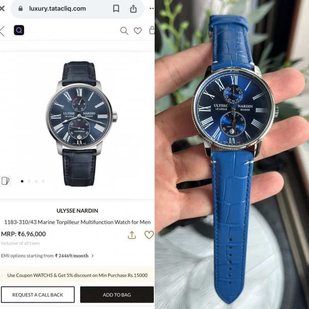 Sale ULYSSE NARDIN blue